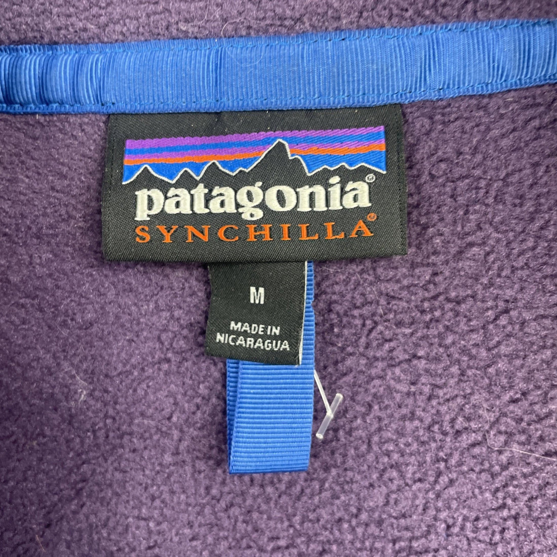 Patagonia Synchilla Snap T Fleece Jacket Size Medium Purple