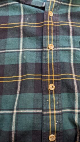 Vintage Eddie Bauer McKinley Cloth Button Up Shirt Size Large Plaid