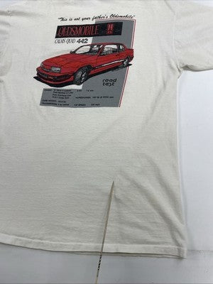 Vintage Oldsmobile T-Shirt Size XL Cars Auto Double Sided 90s