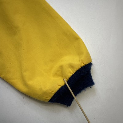 Vintage L.L. Bean Three Season Bomber Jacket Size Large Tall Yellow Fleece Lined