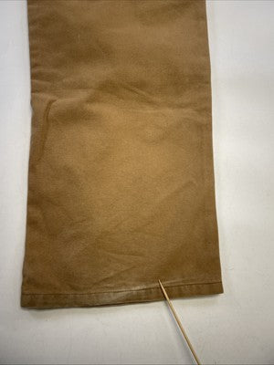 Dickies Canvas Carpenter Double Knee Work Pants Size XL Brown