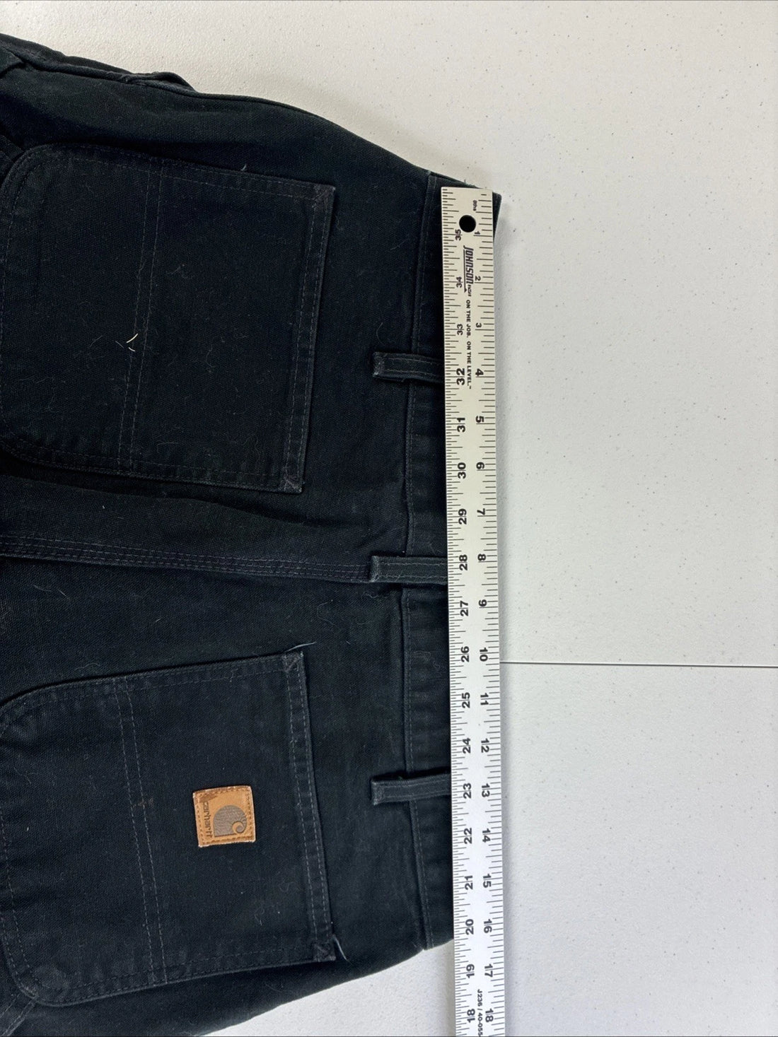 Carhartt Canvas Carpenter Work Pants Size 34 X 32 Black