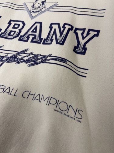 Vintage Albany Huskies Football Champions Sweatshirt Crewneck Size XL 1989 80s