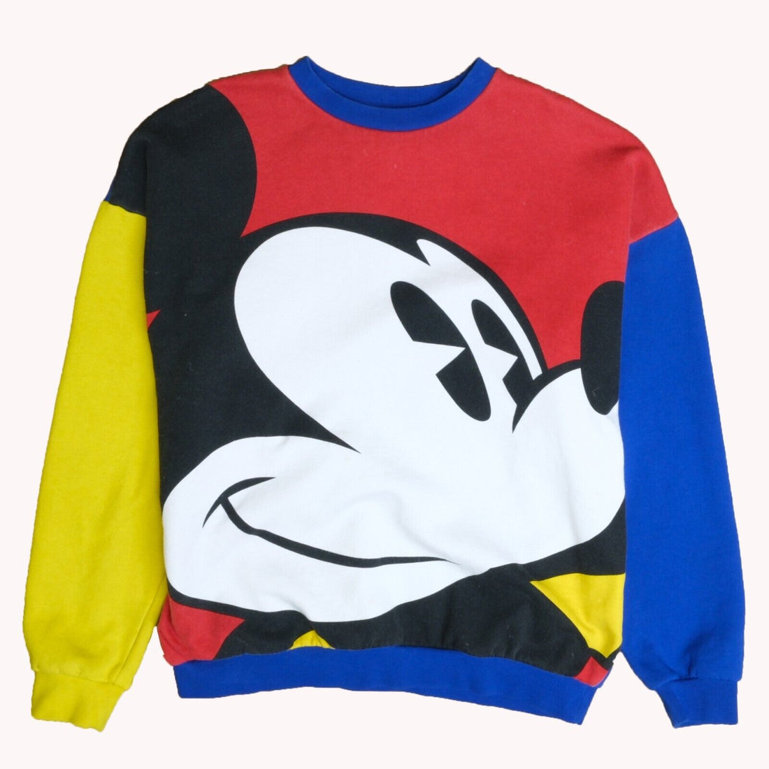 Vintage Mickey Mouse Disney Crewneck Sweatshirt Size Medium All Over Print