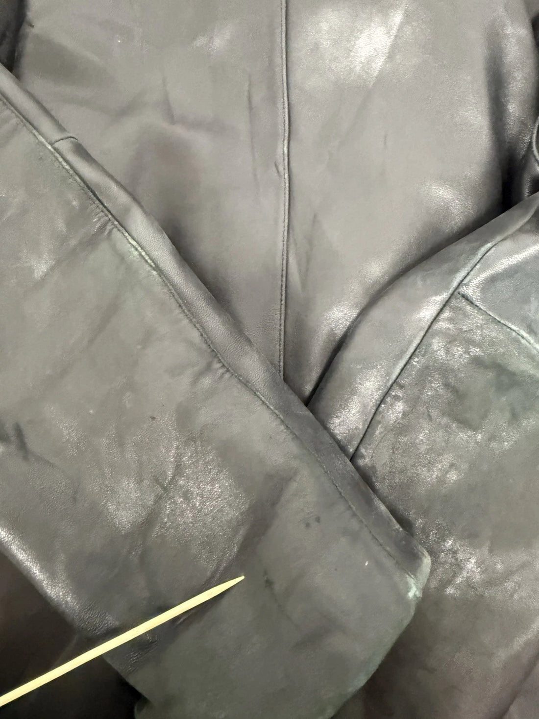 Wilsons Leather Coat Jacket Size Large Black