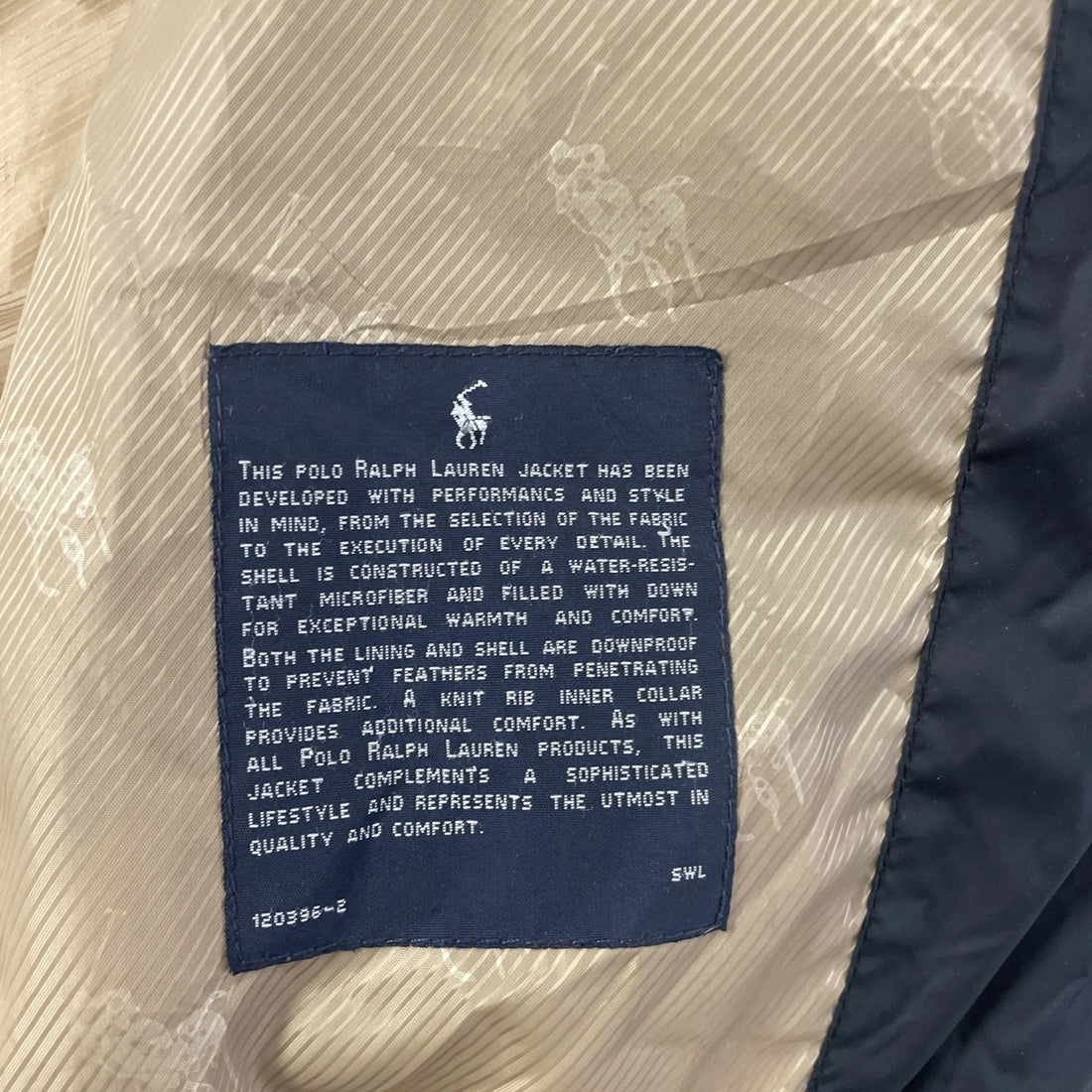 Vintage Polo Ralph Lauren Puffer Jacket Size Medium Insulated