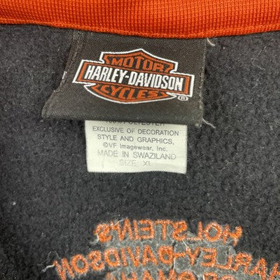 Harley Davidson Motorcycles 1/4 Zip Pullover Fleece Jacket Size XL
