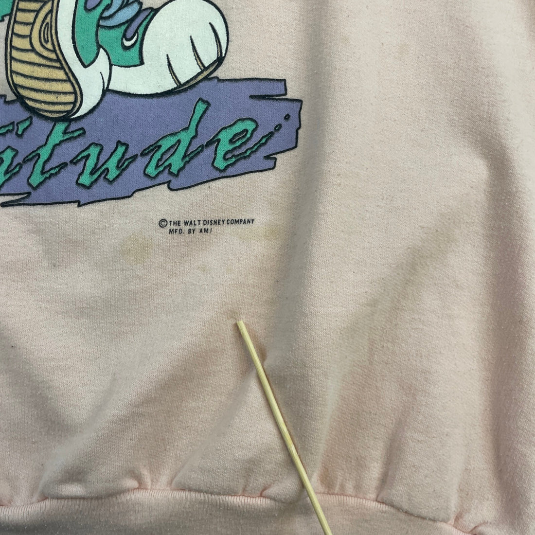 Vintage Mickey Mouse Saturday Attitude Disney Crewneck Sweatshirt Size Medium