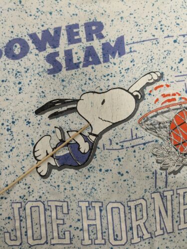 Vintage Snoopy Joe Hornet Basketball T-Shirt Size XL All Over Print 90s
