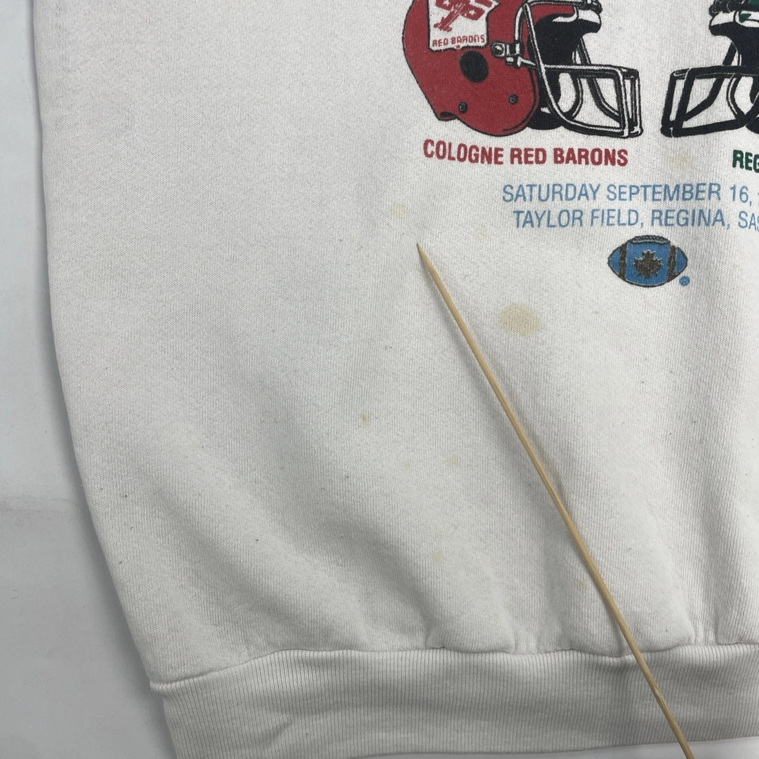 Vintage Eurocanbowl Germany Vs Canada Football Sweatshirt Size Large 90s