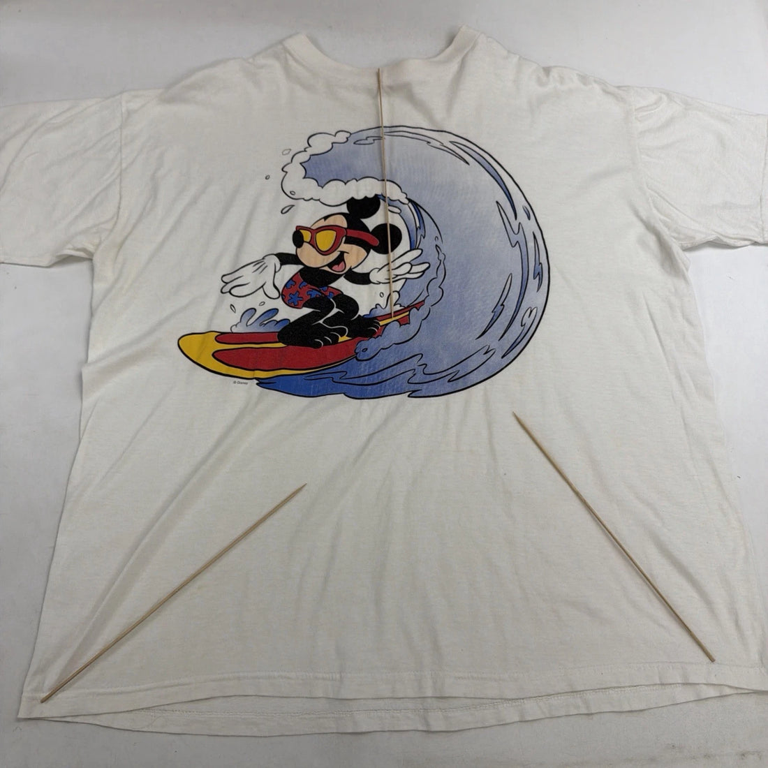 Vintage Mickey Mouse Surf Disney T-Shirt Size XL 90s