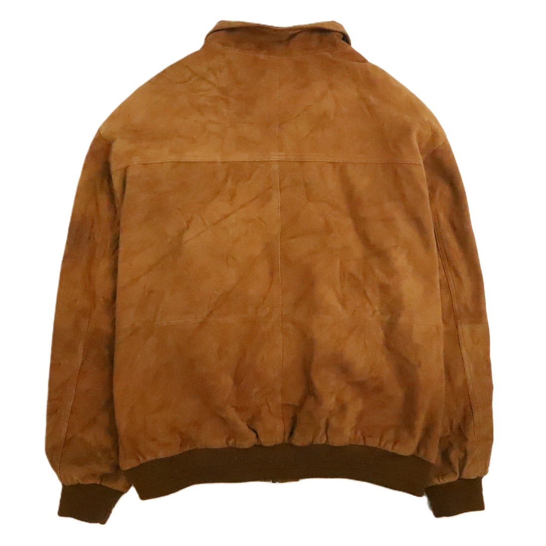 Vintage Solsona Lamb Suede Bomber Jacket Size 2XL Barcelona Spain