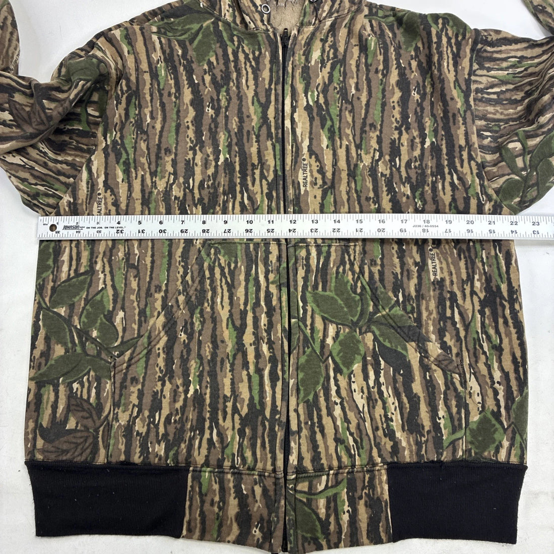 Vintage Realtree Camo Zip Sweatshirt Hoodie Size Large