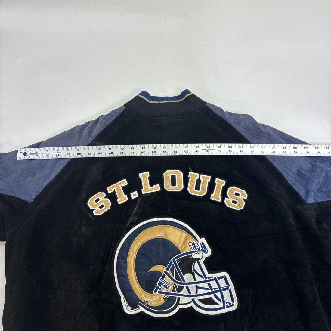 St. Louis Rams Leather Suede Varsity Jacket 2XL NFL