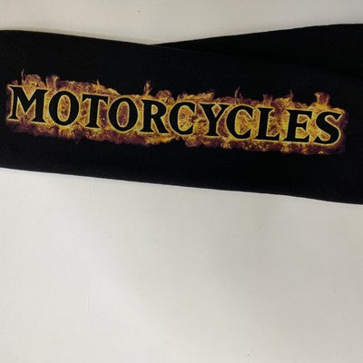 Harley Davidson Motorcycles Fire Eagle Sweatshirt Large Sleeve Spell Out