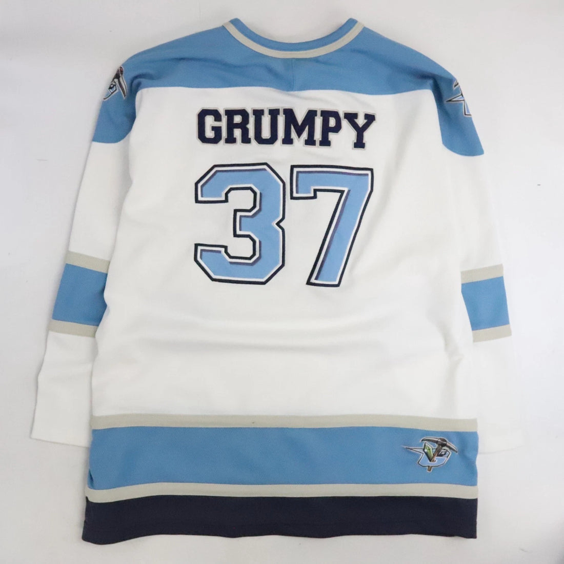 Vintage Snow White Seven Dwarfs Grumpy Miner Disney Hockey Jersey Size 2XL