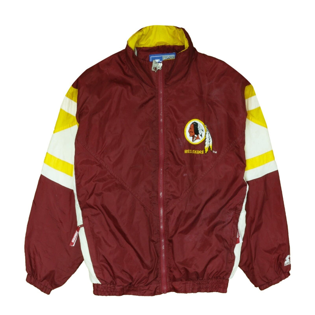 Vintage Washington Redskins Starter Windbreaker Jacket Size Large Red 90s NFL