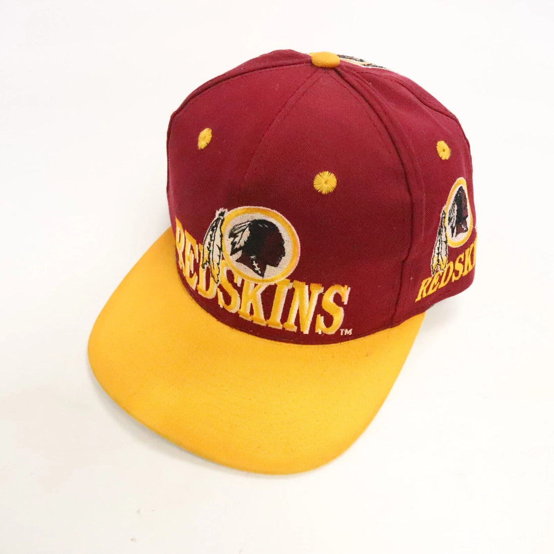 Vintage Washington Redskins Blockhead Snapback Hat OSFA NFL