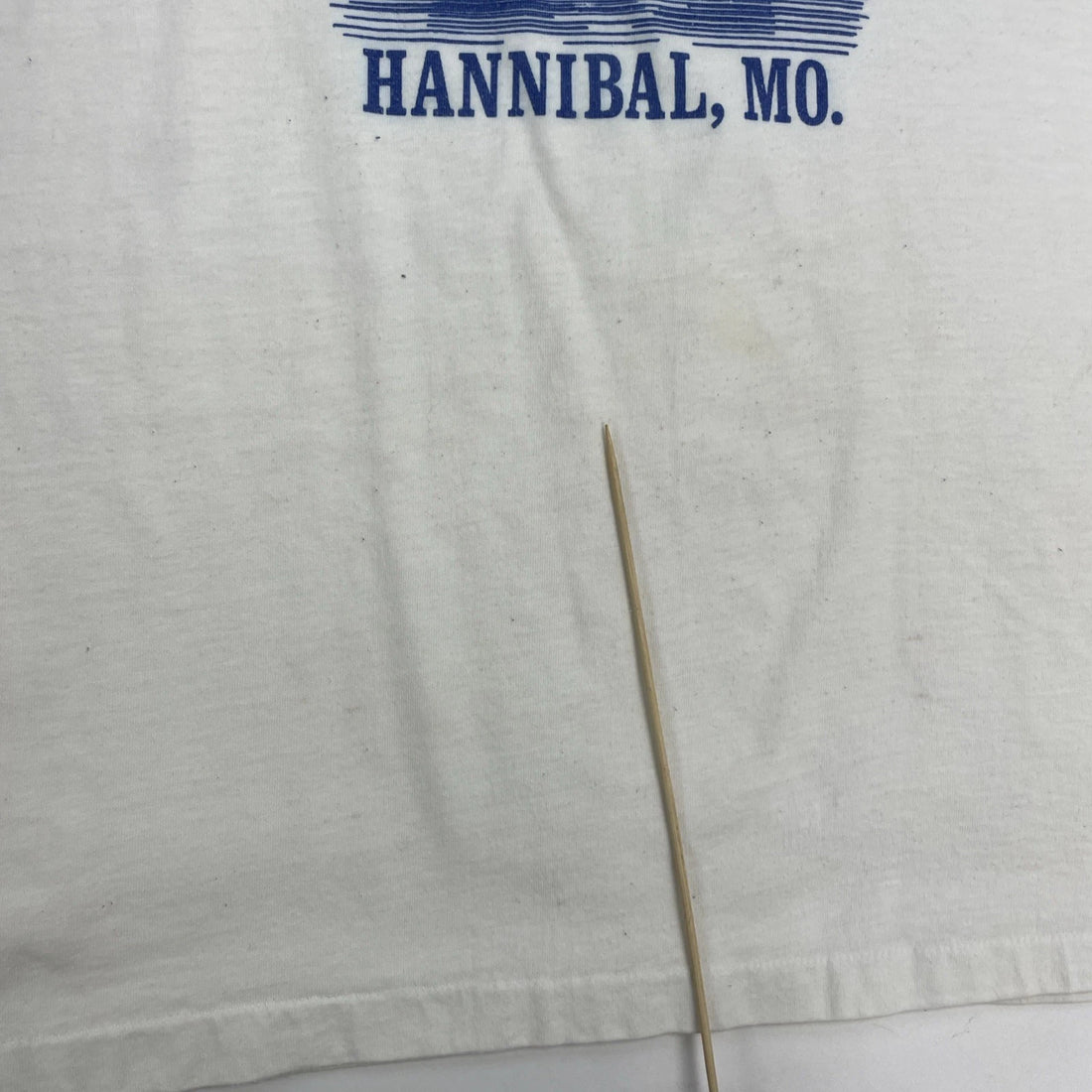 Vintage Mark Twain Hannibal Missouri Champion Ringer T-Shirt Size Large 80s