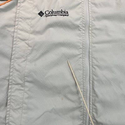 Vintage Columbia Windbreaker Light Jacket Size Large Gray