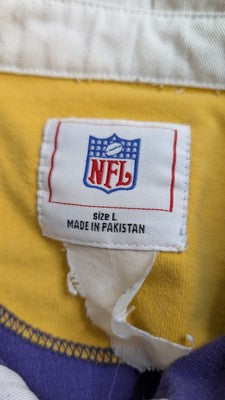 Vintage Minnesota Vikings Rugby Shirt Size Large NFL