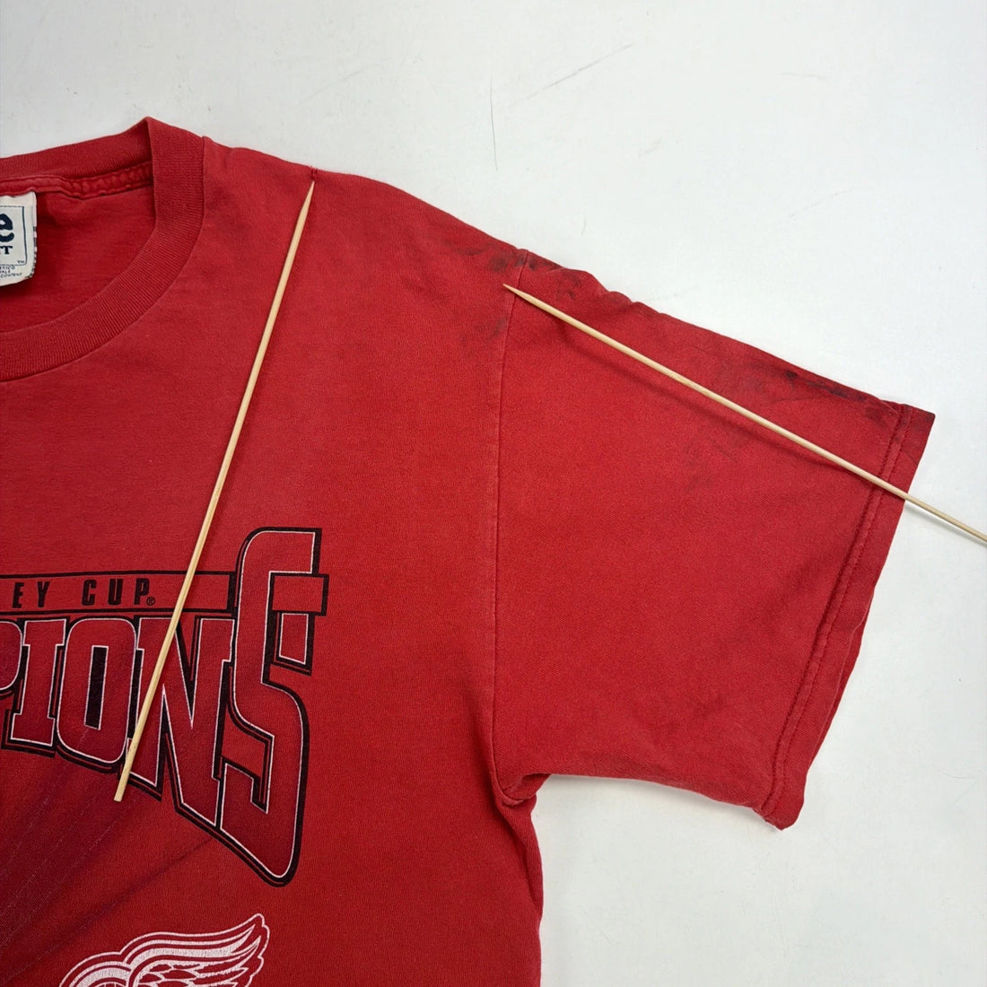 Vintage Detroit Red Wings Stanley Cup Champs T-Shirt Size Large 1997 90s NHL