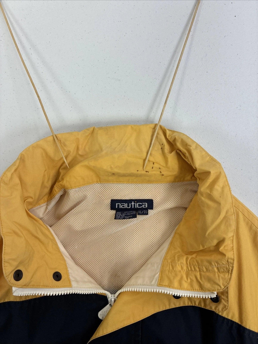 Vintage Nautica Young America Cup Defense Team Bomber Jacket Striped Sailing XL