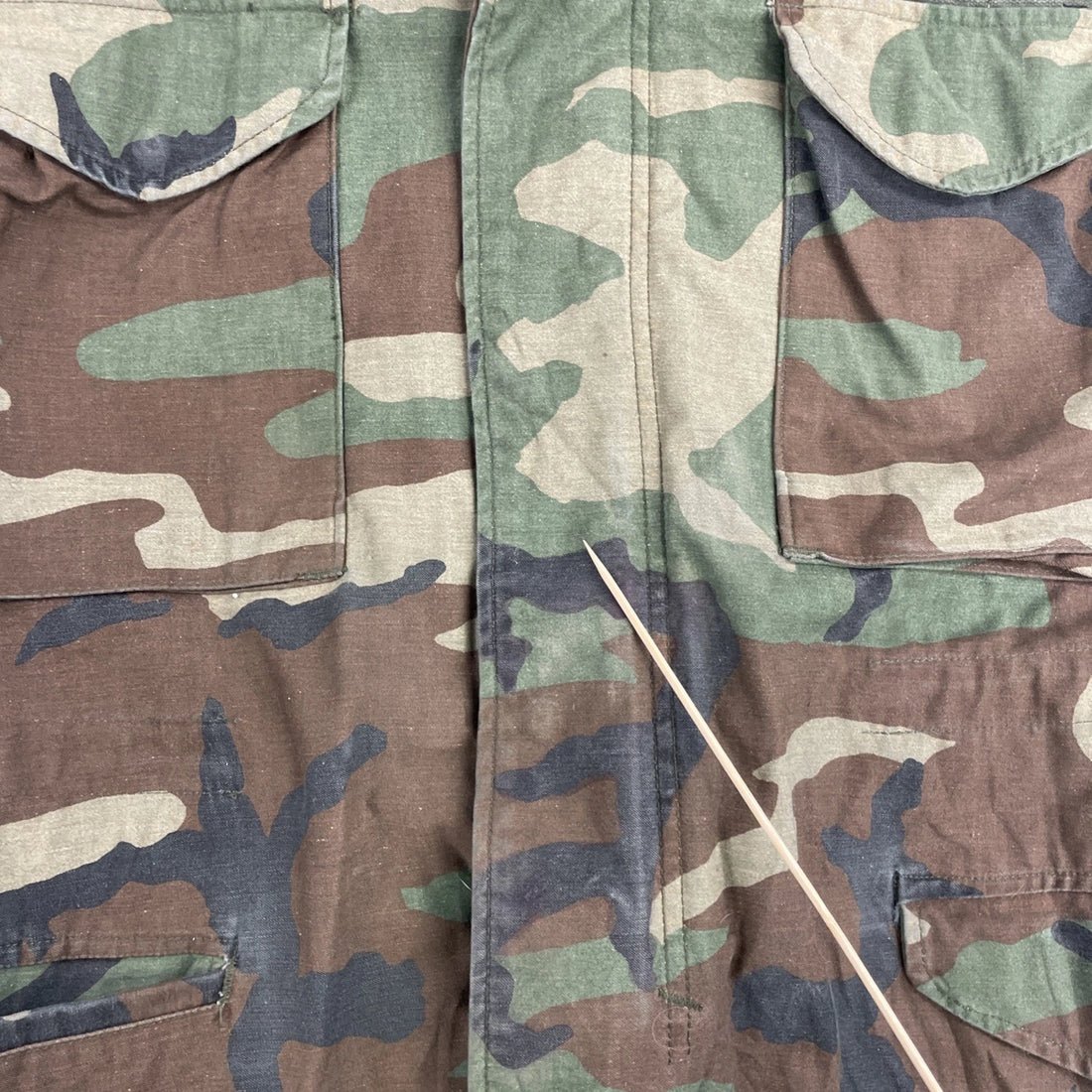 U.S. Army Military Cold Weather Camo Field Coat Jacket Size Medium Short