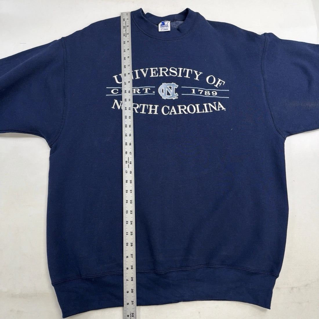 Vintage North Carolina Tar Heels Starter Crewneck Sweatshirt Size XL 90s NCAA