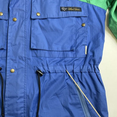 Vintage Snow Goose Windbreaker Light Jacket Size Medium Green Blue