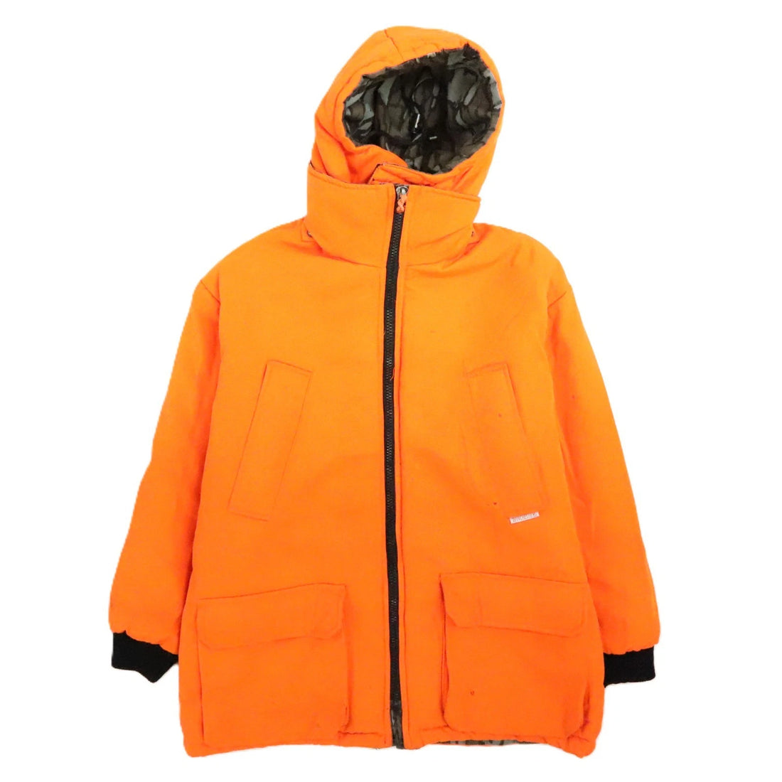 Vintage Winchester Rebark Camo Hunting Jacket Size Large Reversible