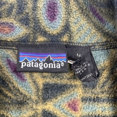 Vintage Patagonia 1/2 Zip Pullover Fleece Jacket Size Medium Totem Carbon