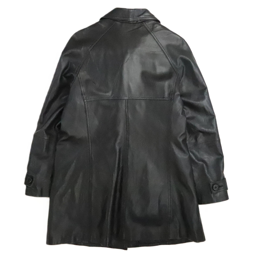Danier Leather Coat Jacket Womens Size Large Black