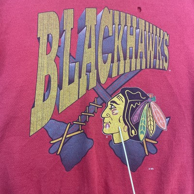 Vintage Chicago Blackhawks Sweatshirt Crewneck Size XL 90s NHL