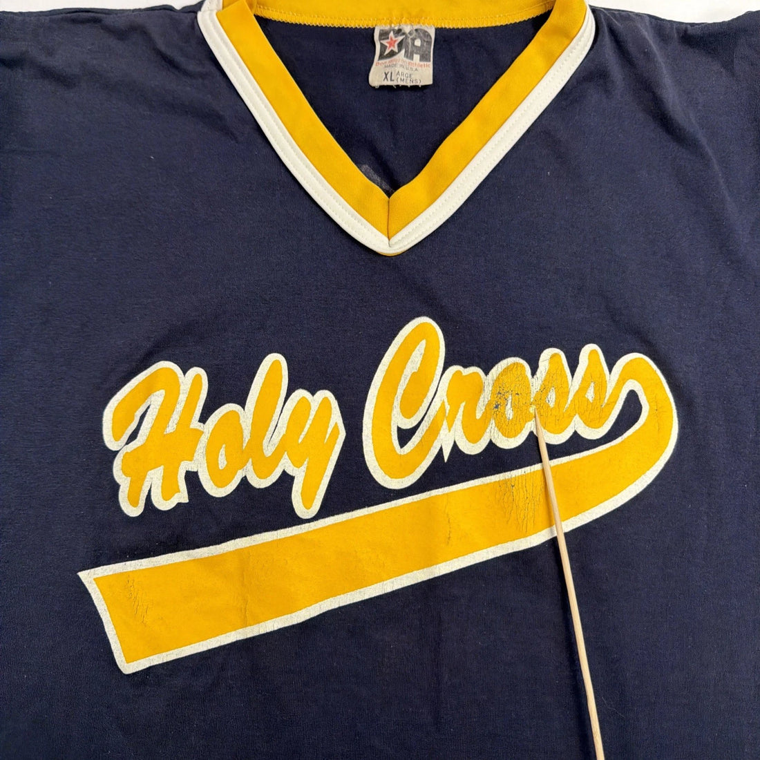 Vintage Holy Cross Baseball Jersey Size XL Pullover
