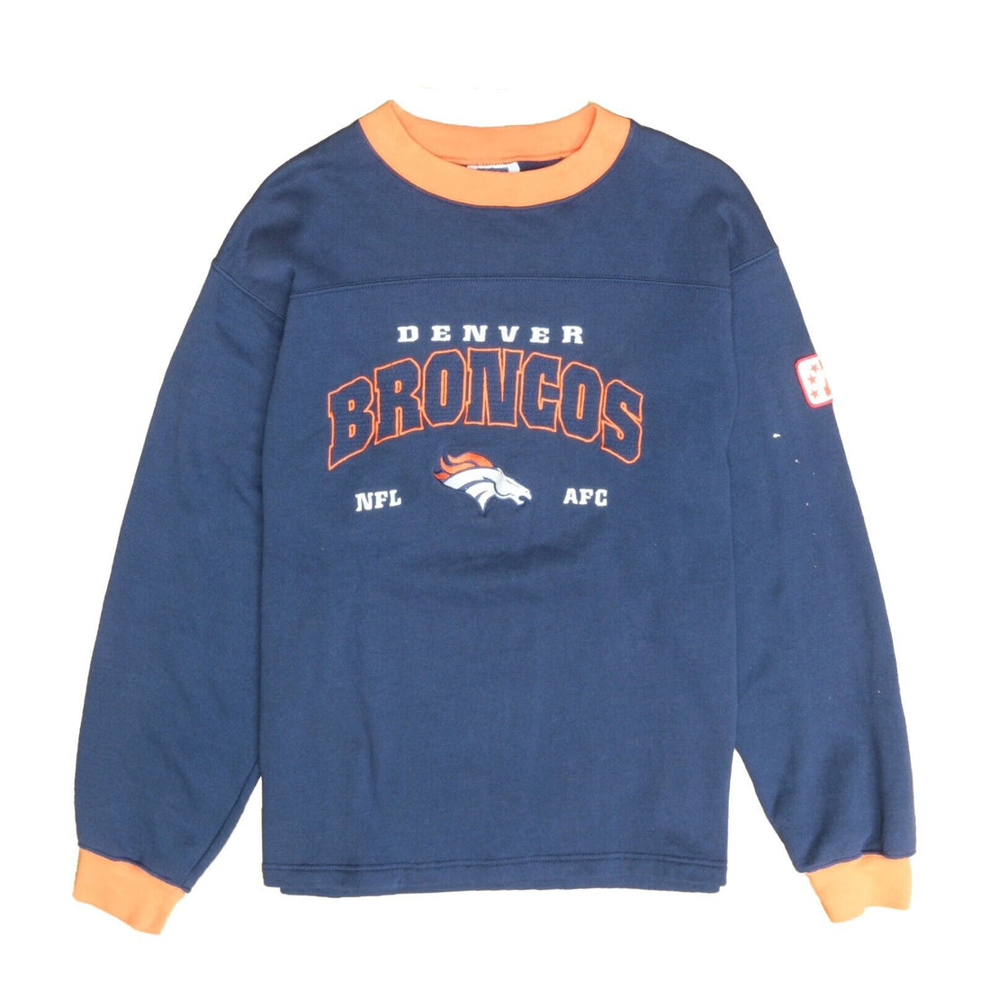 Vintage Denver Broncos Varsity Style Sweatshirt/Crewneck