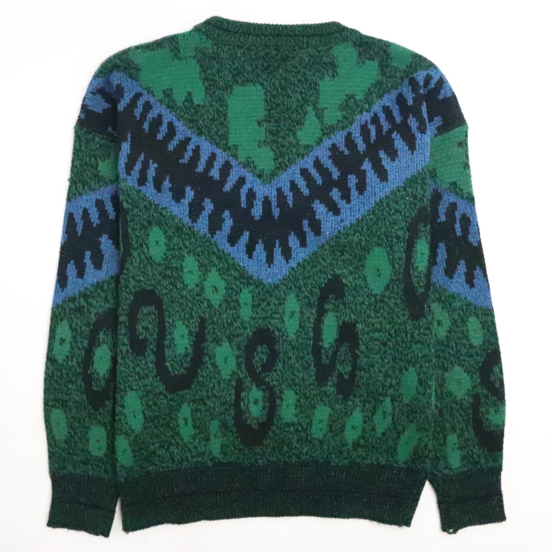 Vintage City Streets Abstract Crewneck Sweater Size Medium