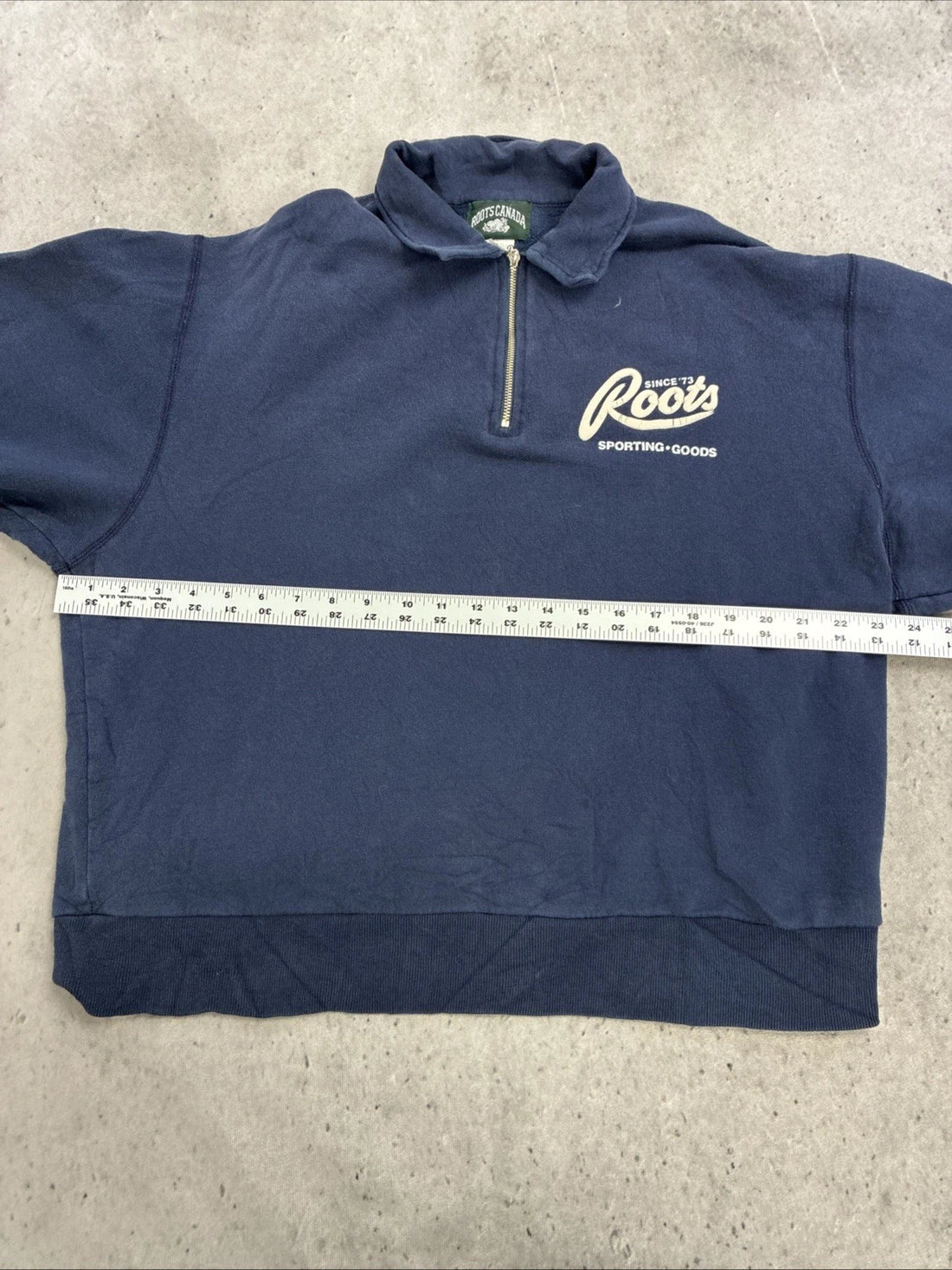 Vintage Roots Canada 1/4 Zip Pullover Sweatshirt Size Medium