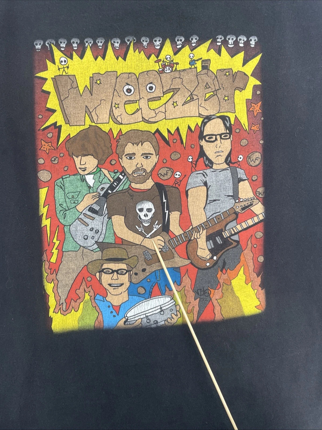 Vintage Weezer Enlightenment Tour T-Shirt Size Large Band Tee