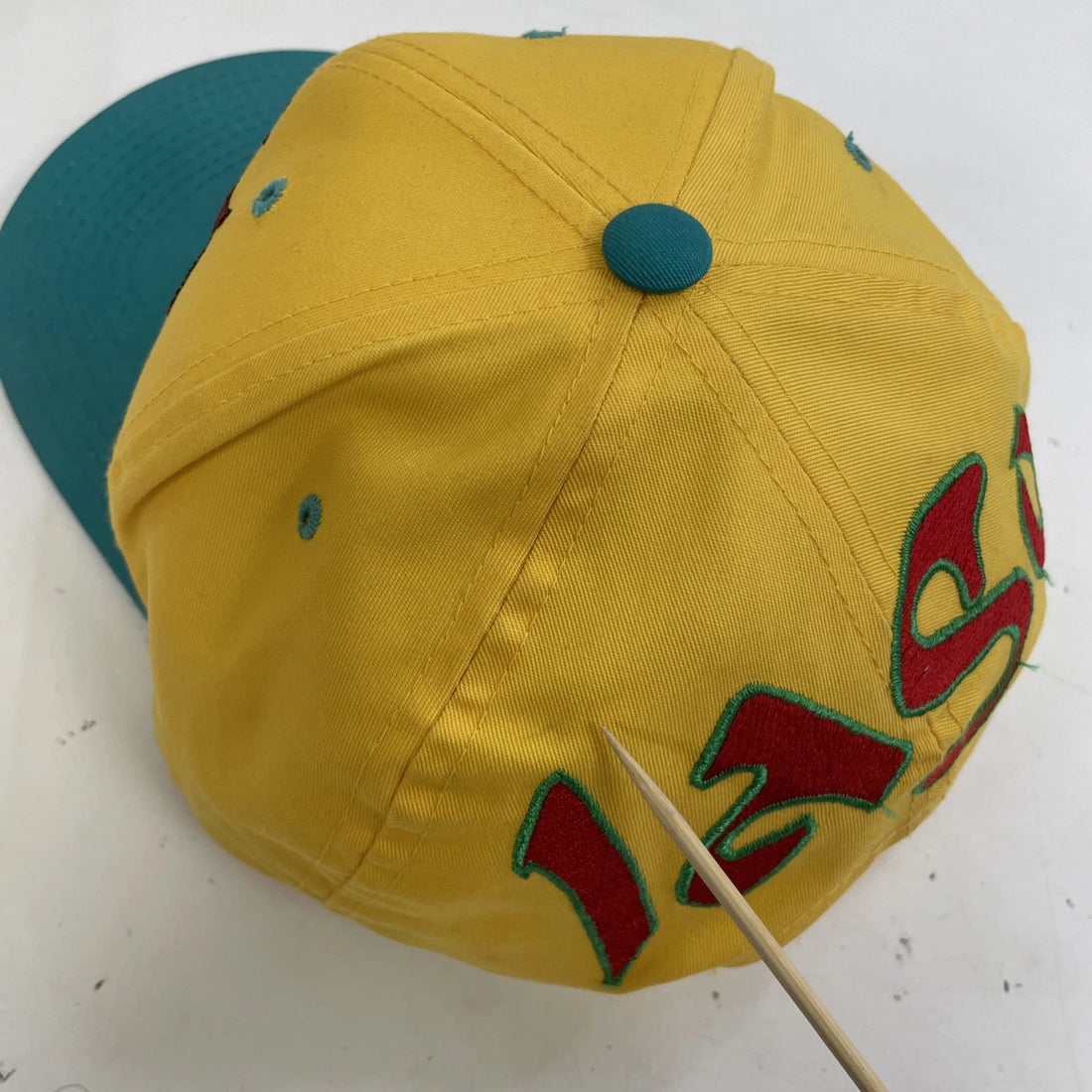 Vintage Aladdin Lago Blockhead Disney Snapback Hat Cap OSFA 90s