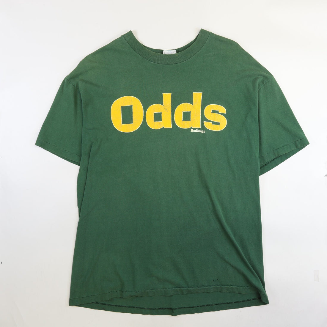 Vintage Odds Bedbugs T-Shirt Size XL Green Band Tee 90s