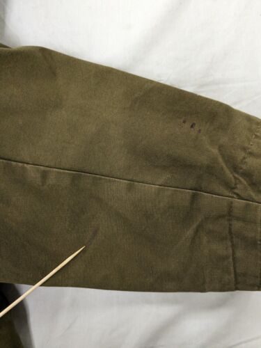Vintage Rough Rider Canvas Hunting Field Jacket Size Large Green