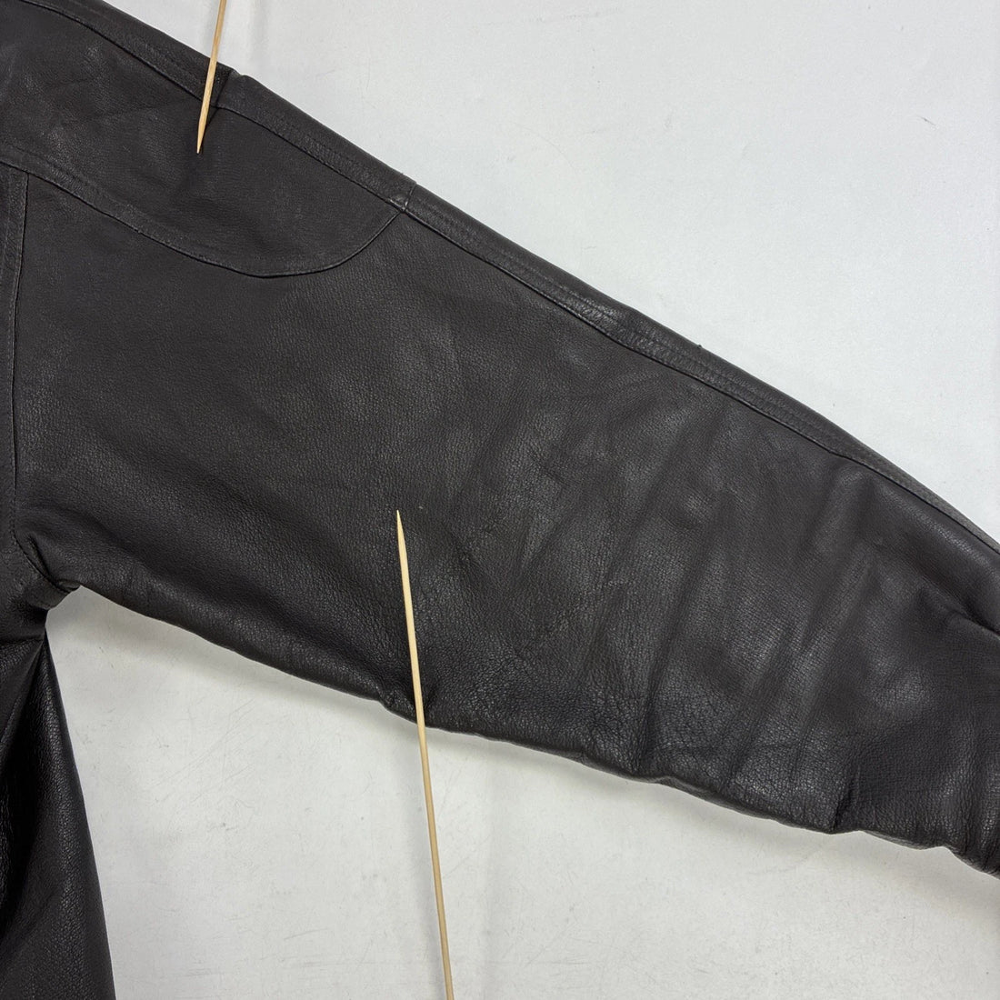 David Taylor Leather Bomber Jacket Size Medium