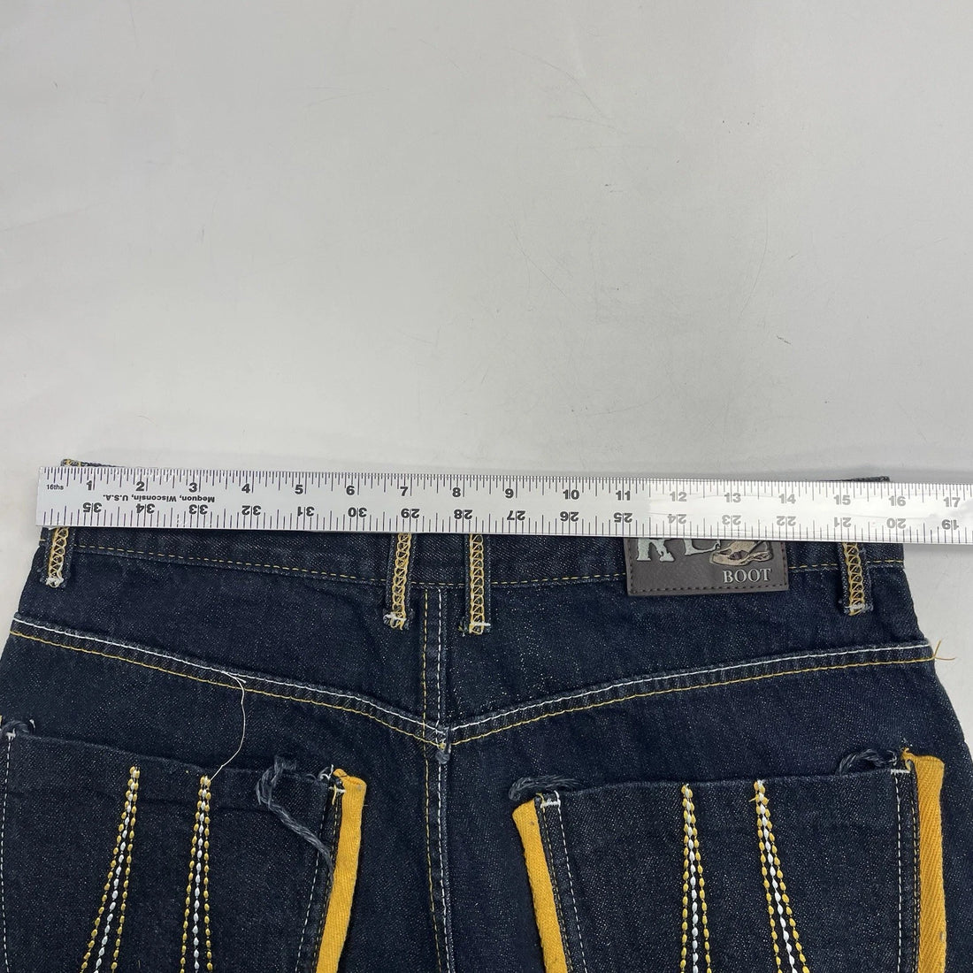 Vintage Red Boot Denim Jeans Pants Size 34 X 32 Y2K