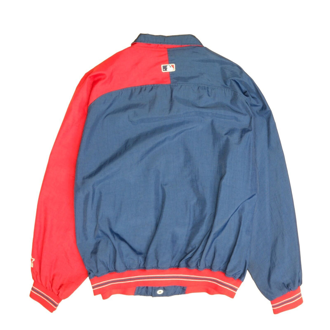 New York Rangers Vintage 80s Chalk Line Satin Bomber Jacket 