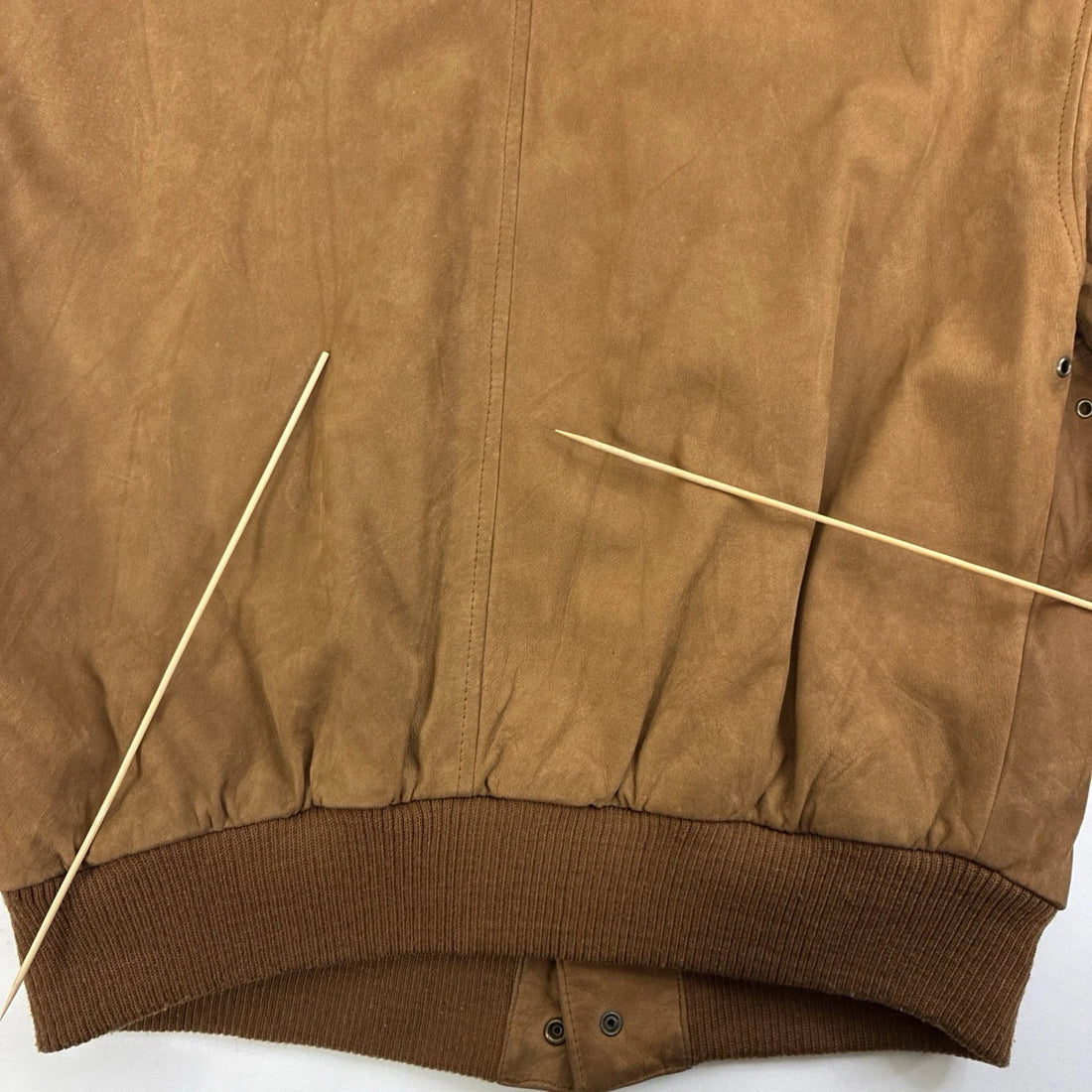 Leather Bomber Jacket Size Medium