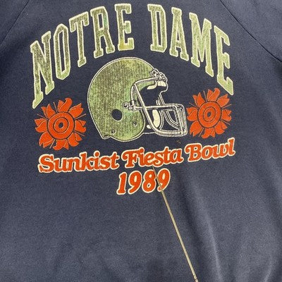 Vintage Notre Dame Fighting Irish Sunkist Fiesta Bowl 1989 Sweatshirt XL NCAA