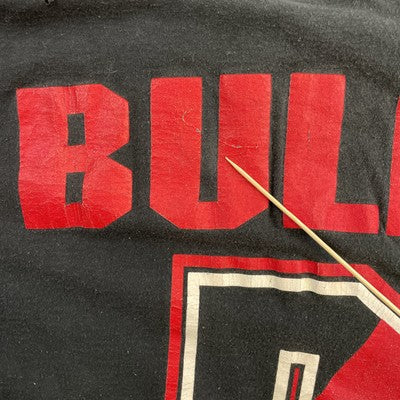 Vintage Chicago Bulls Salem Jersey T-Shirt Size Large 90s NBA