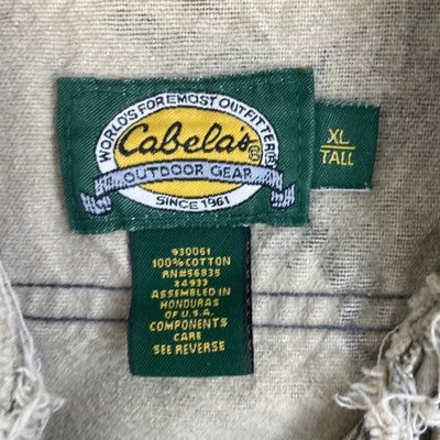 Vintage Cabela's Realtree Camo Hunting Button Up Shirt Size XL Tall