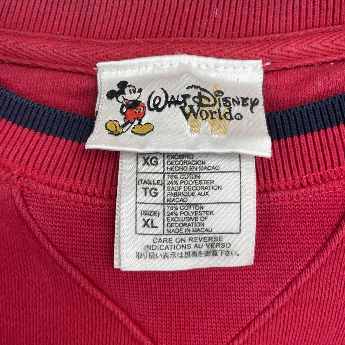 Minnie Mouse Disney Crewneck Sweatshirt Size XL Red